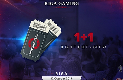 Special Offer for Tickets to Riga Gaming Congress: Two-for-One! Special Offer for Tickets to Riga Gaming Congress: Two-for-One!