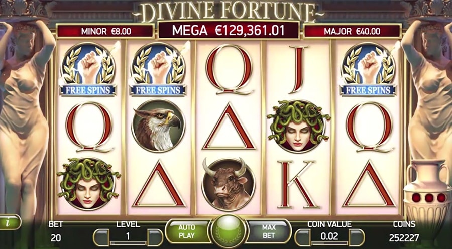 NetEnt: Divine Fortune, скриншот 2