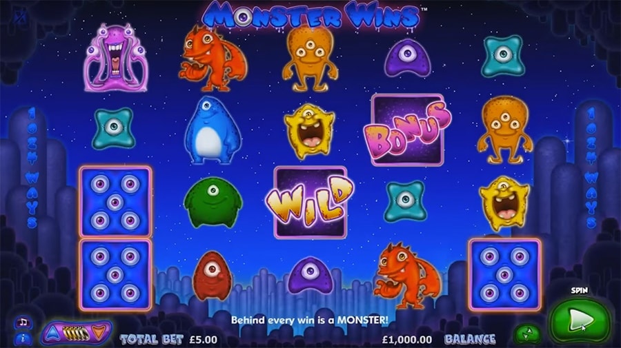 Слот NextGen: Monster Wins, скриншот 1