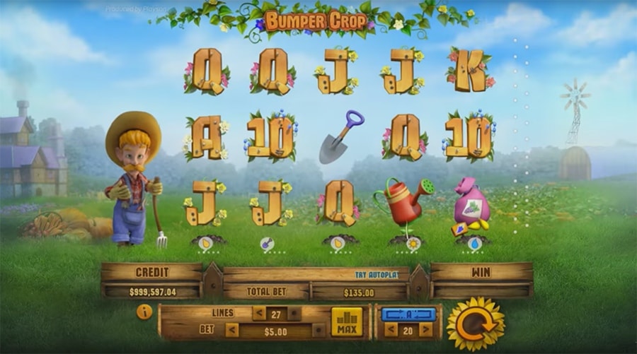 Слот Playson: Bumper Crop, скриншот 