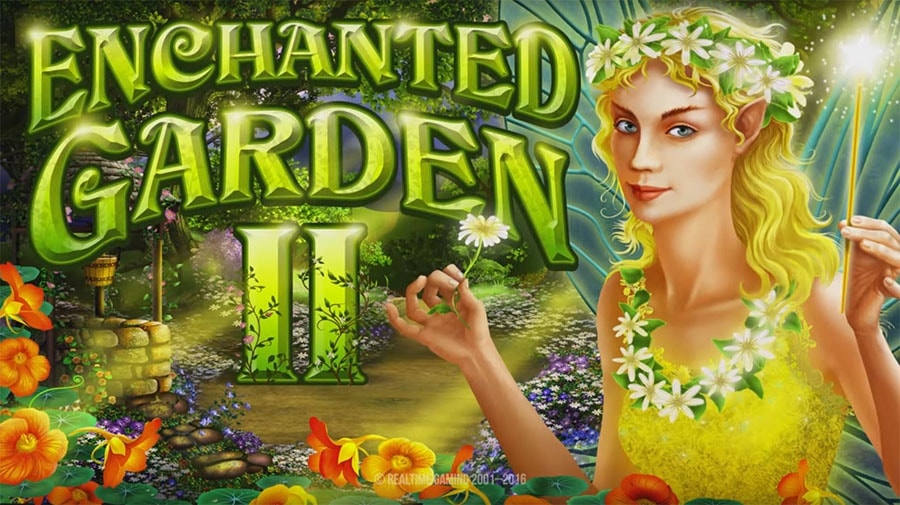 Слот Real Time Gaming: Enchanted Garden II, скриншот 1