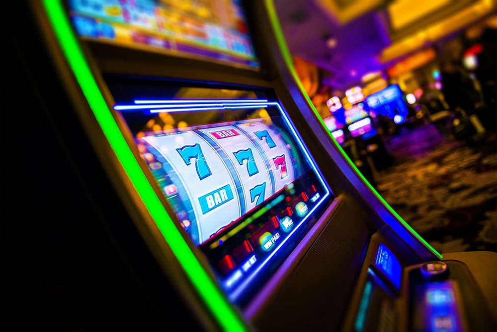Colorful slot machines